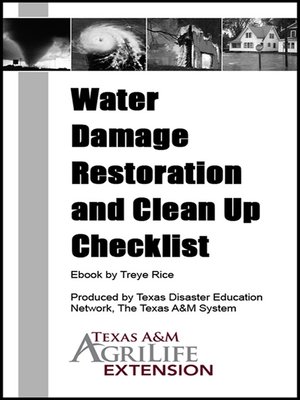 cover image of Water Damage Restoration and Clean Up Checklist